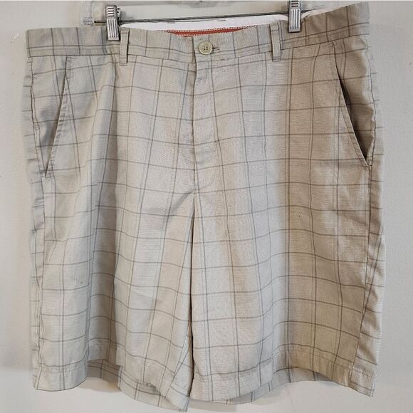Greg norman size 38 golf shorts tasso elba plaid golf shorts - Picture 1 of 5